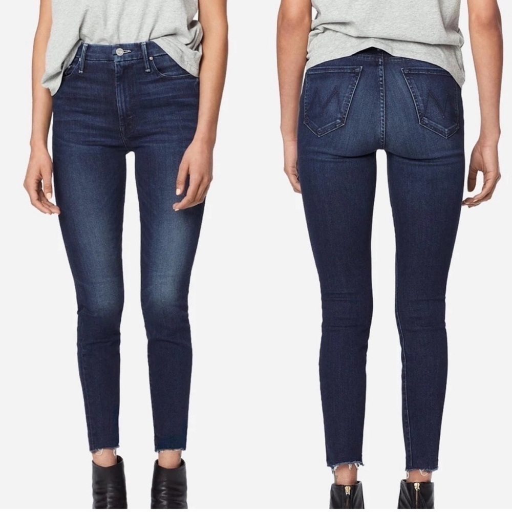 Mother Denim  High Waisted Looker Ankle Fray
Tongue in Chic size 25